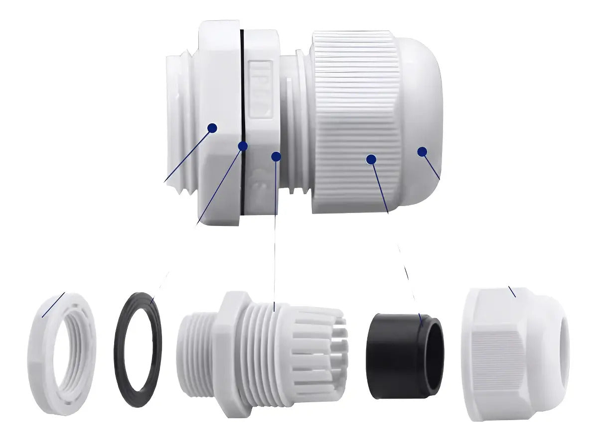 Prensa Estopa Pg-13 Pack 10 Unidades (6mm-12mm) Ip67 Cnc