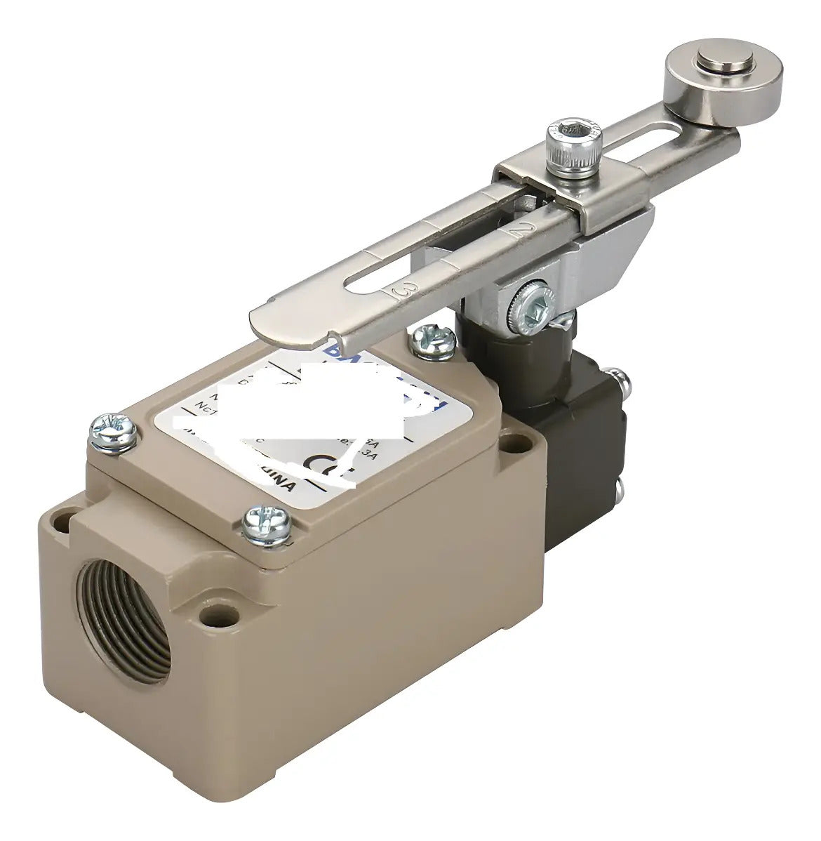 Interruptor Final De Carrera Cnc Wlca12 10a Ip65 Metal Para Maquinaria Industrial Beige
