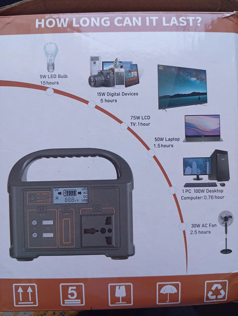 Estacion De Energía Portátil 100w, Generador