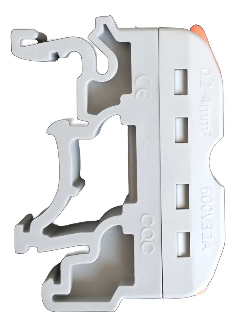 Pack  5 Conectores Rapido De Cable 1-1 Riel Din Tipo Wago