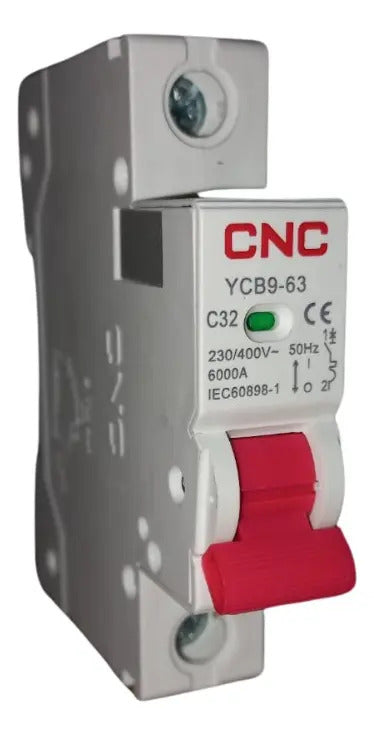 Automatico Monofasico 1x32a 6ka C Riel Din