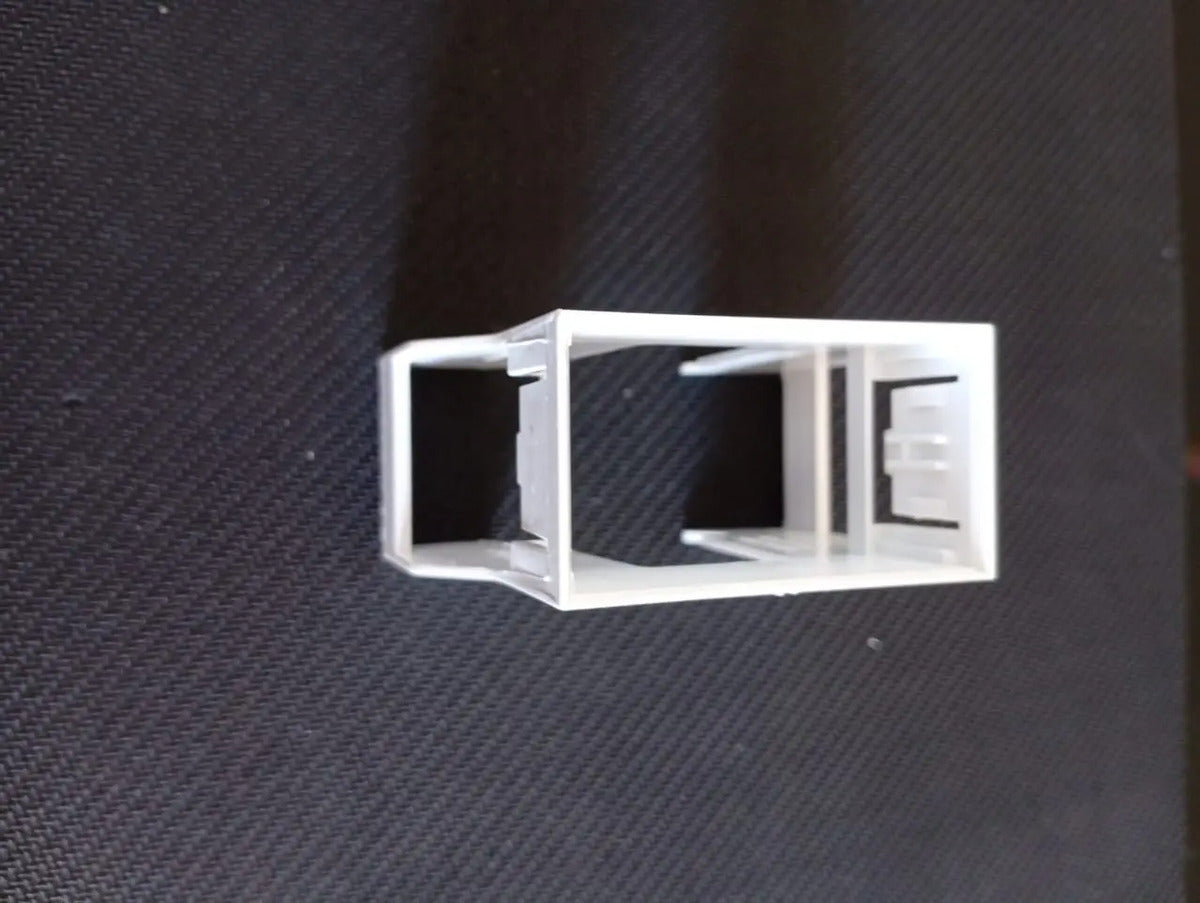 Enchufe Bipaso 10/16a Riel Din Con Soporte Sec Blanco