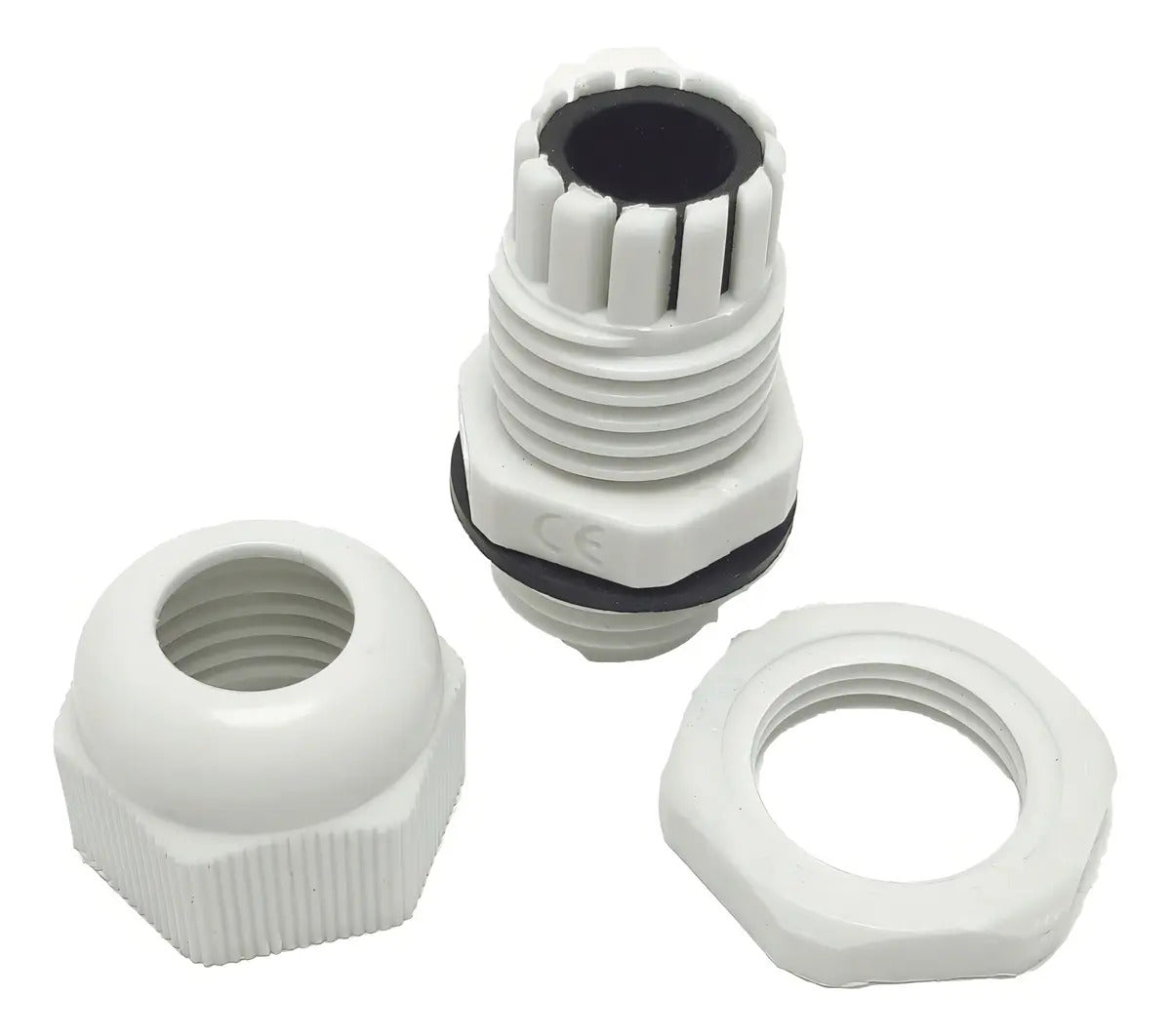 Prensa Estopa Cnc Pg-9 Pack 10 Unidades Ip68 4mm-8mm Plástico Blanco