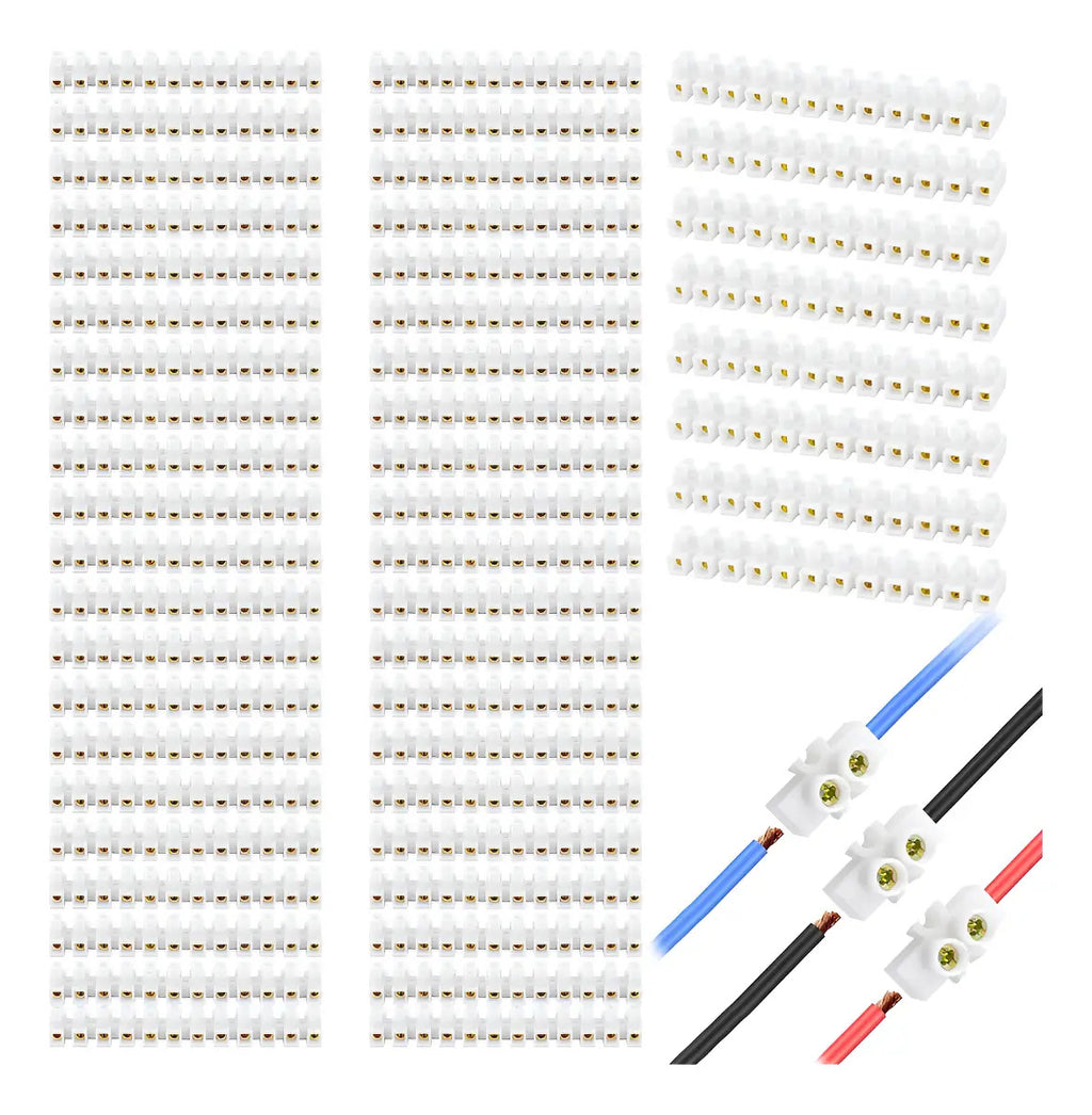 Regleta De Conexión Pvc 12mm2 - 15 Amper Pack 10 Unidades