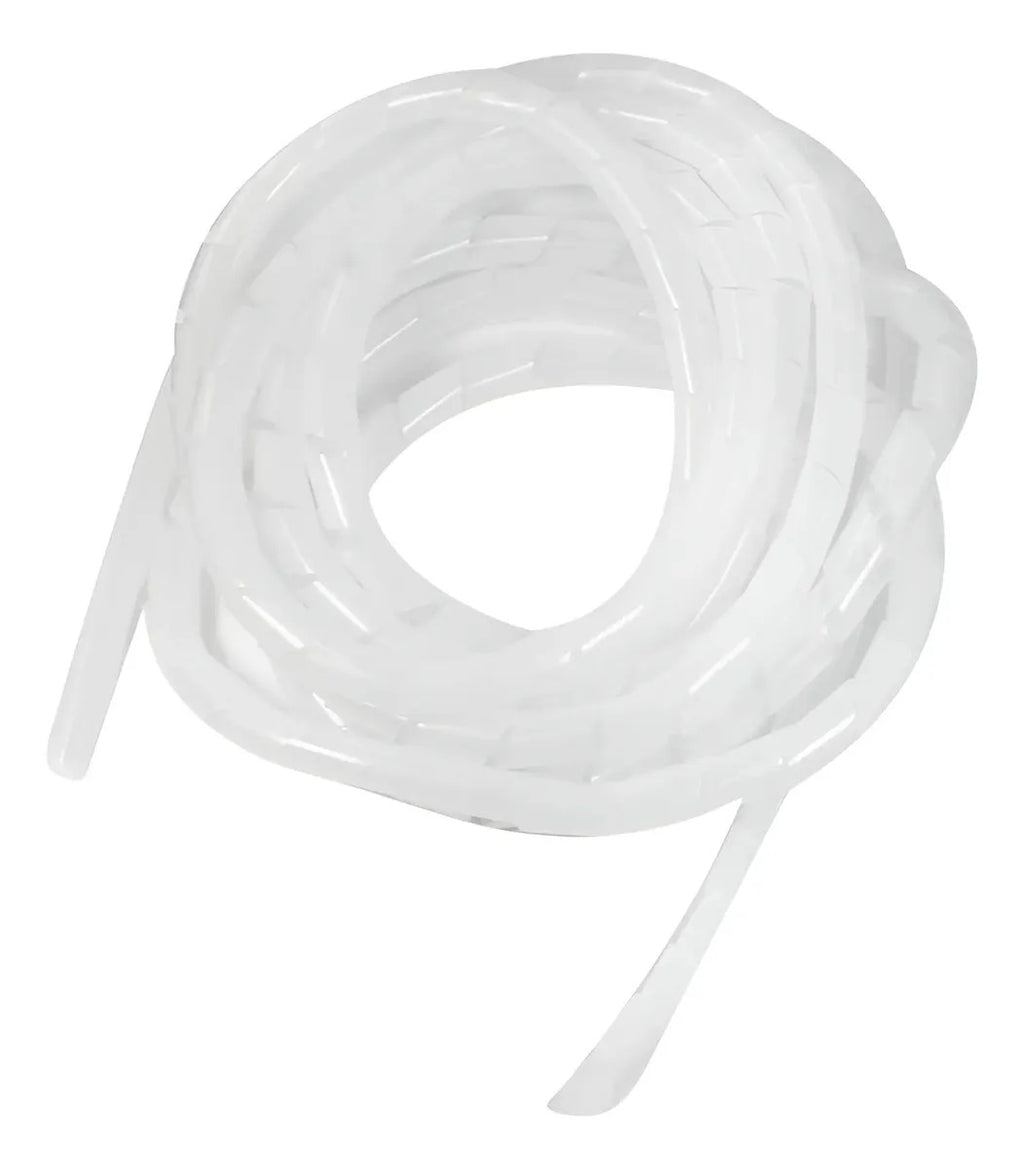 Funda Espiral Ordena Cable Plástica Blanca 10mm 10mts Blanco