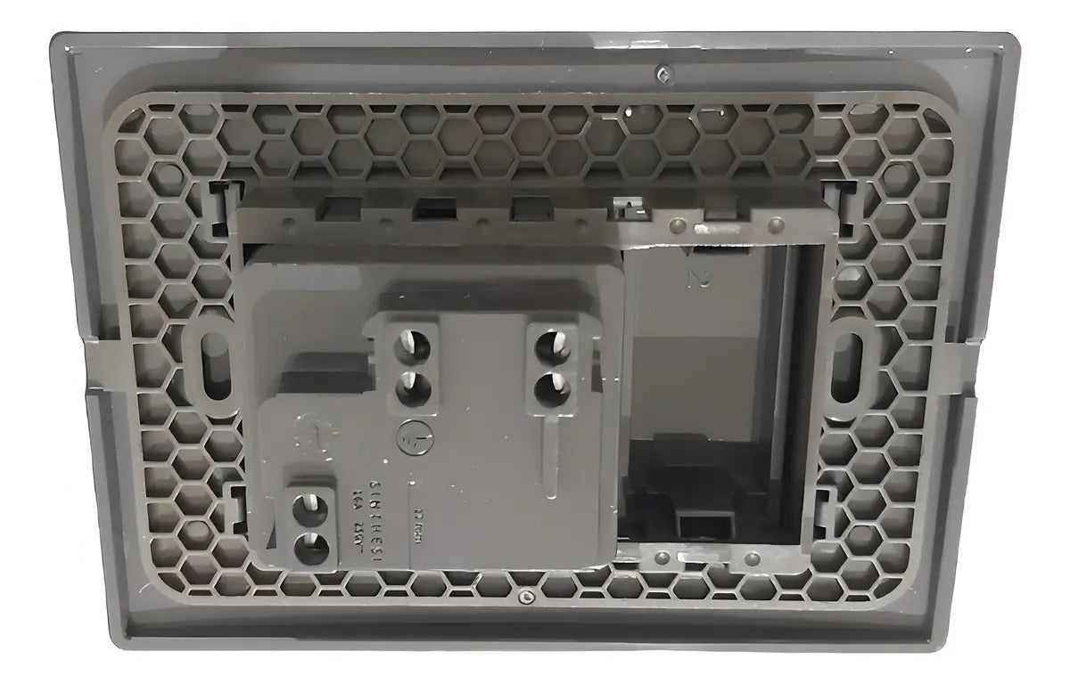 Tomacorriente Schuko Armado 10/16a + Falso Polo Sinthesi Color Noir