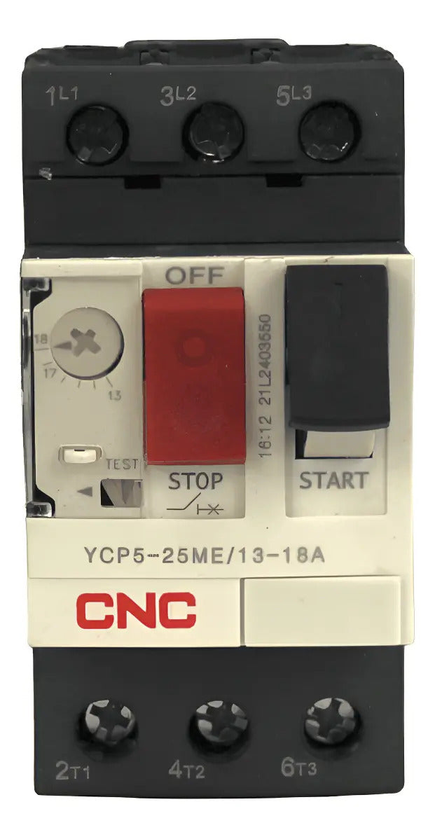 Guardamotor Regulable 13-18a Riel Din Cnc