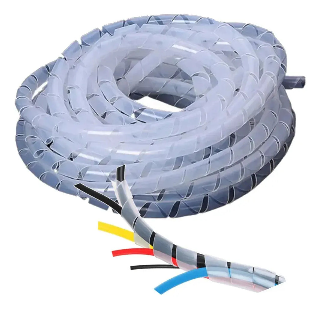 Funda Espiral 6mm Organizador De Cables Por 10 Metros