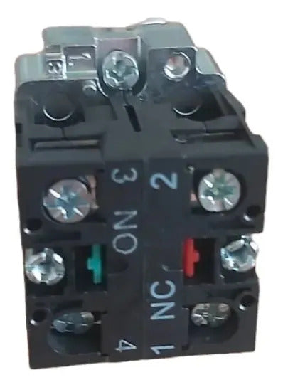 Selector 2 Posiciones Con Llave De 22mm 1no+1nc Negro