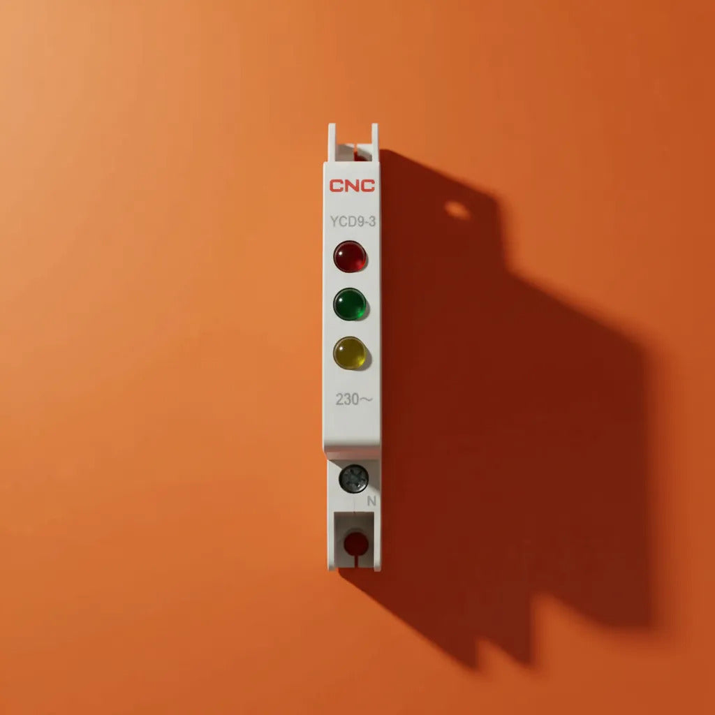 Luz Piloto Trifásico Slim 230v Riel Din Roja Verde Amarillo