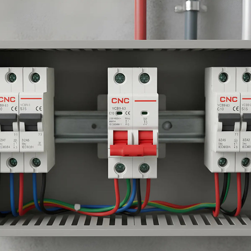 Interruptor Automatico Bipolar 2x10a 6k Curva C Cnc