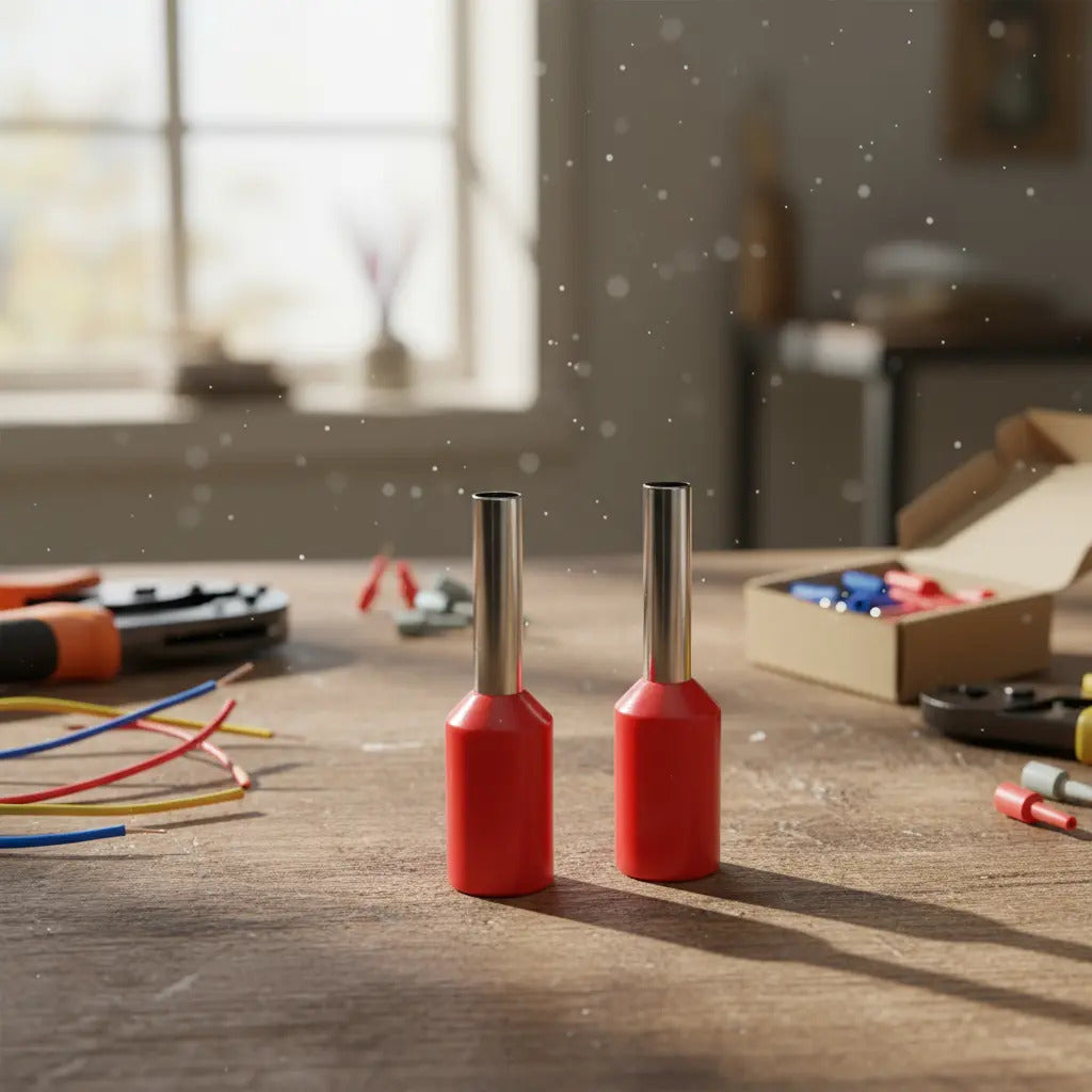 Terminal Ferrule 35mm Rojo 100 Unidades