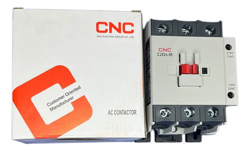 Contactor Trifásico Cnc Cjx2s-95 Para 95a Con Riel Din