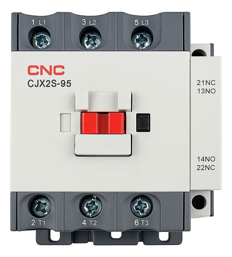Contactor Trifásico Cnc Cjx2s-95 Para 95a Con Riel Din
