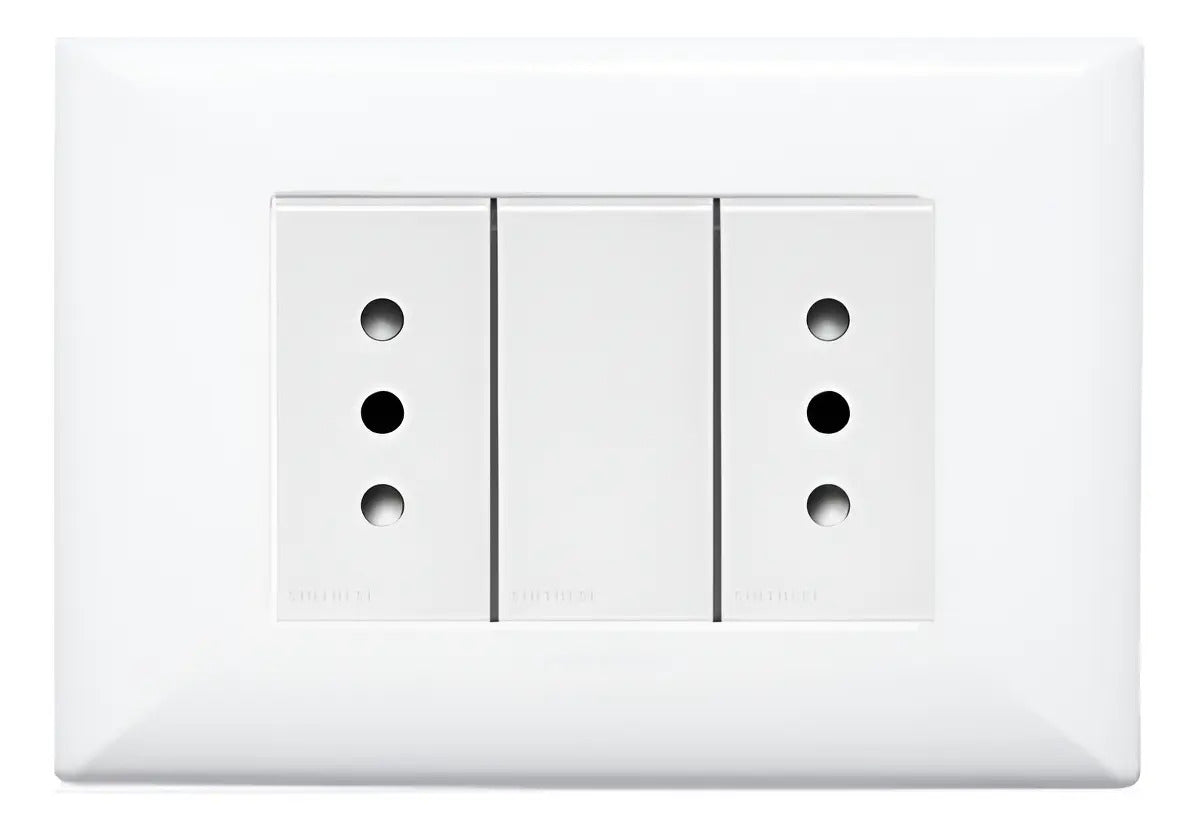Enchufe Tomacorriente Duplex Blanco 10a Sinthesi