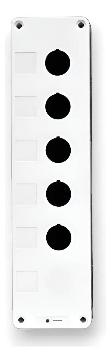 Caja Pvc Botonera Cinco Perforaciones 22mm Para Control