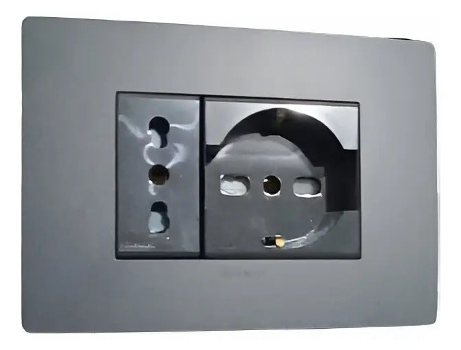 Tomacorriente Schuko Universal 16a + Toma 16a Sinthesi