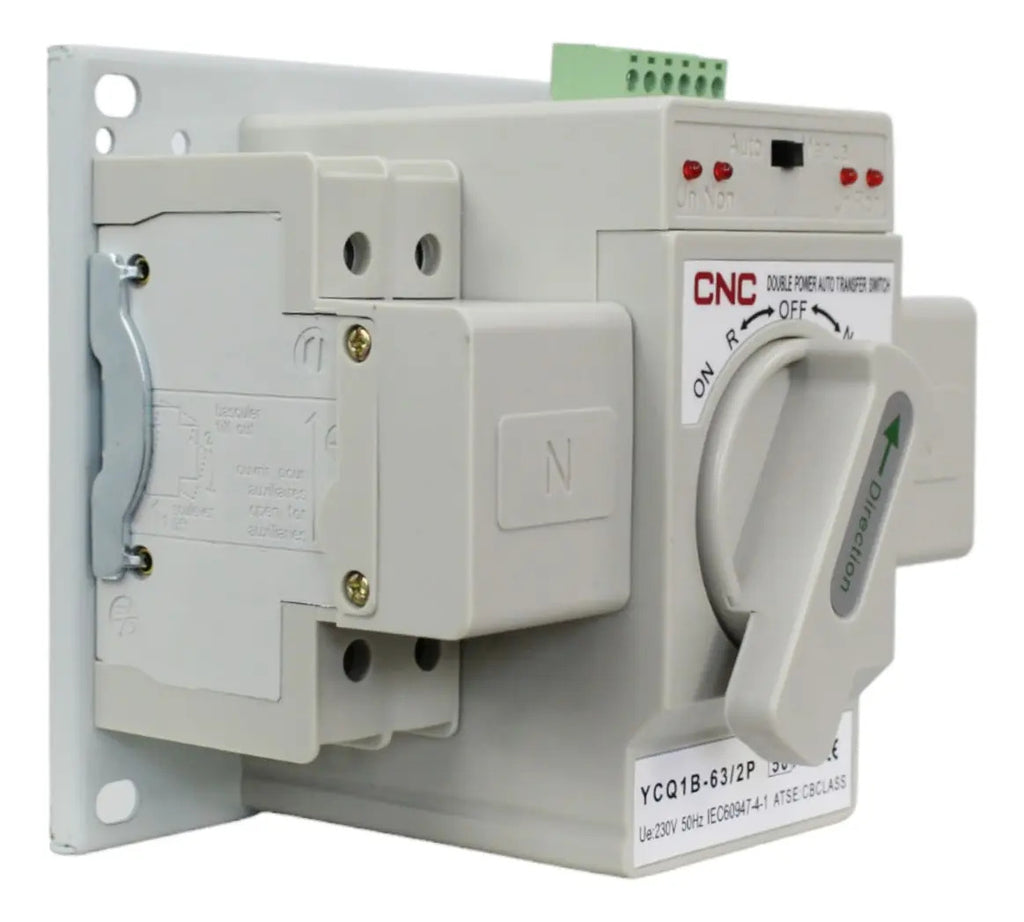 Switch De Automatica 2 Polos 50a Cnc Color Gris