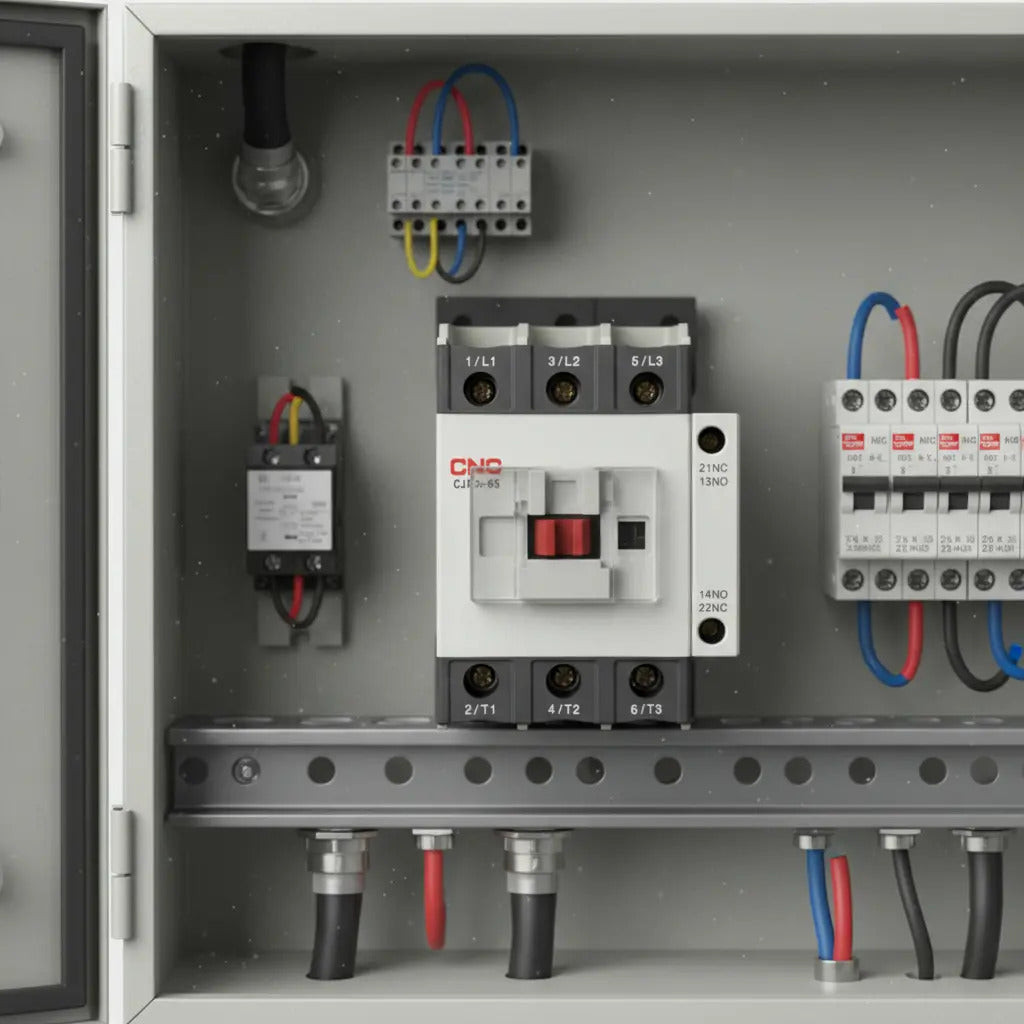 Contactor Trifasico 65a 1no+1nc Bobina 220v Cnc - Cjx2s