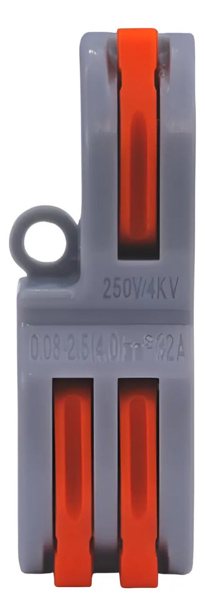 Conector Rapido Tipo Wago 2 A 1 Cable 0.8-4mm2 32a  Pack 10u