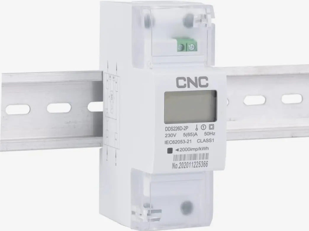 Remarcador A Riel Din Monofasico 65a Cnc.