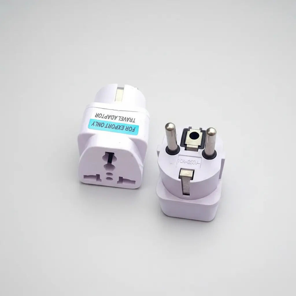 Enchufe Adaptador Schuko Macho Hembra Para Generador