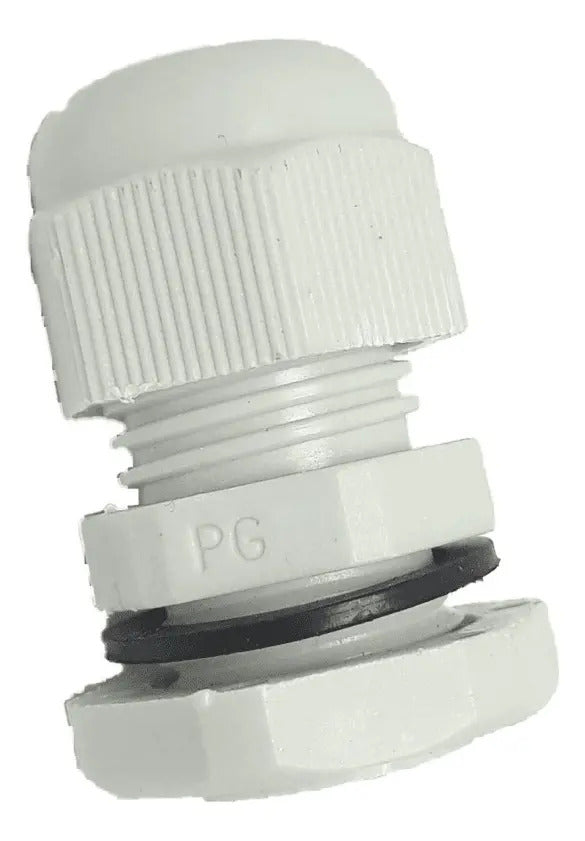 Prensa Estopa Cnc Pg-16 Pack 10 Unidades 10-14mm Ip67 Plástico Blanco