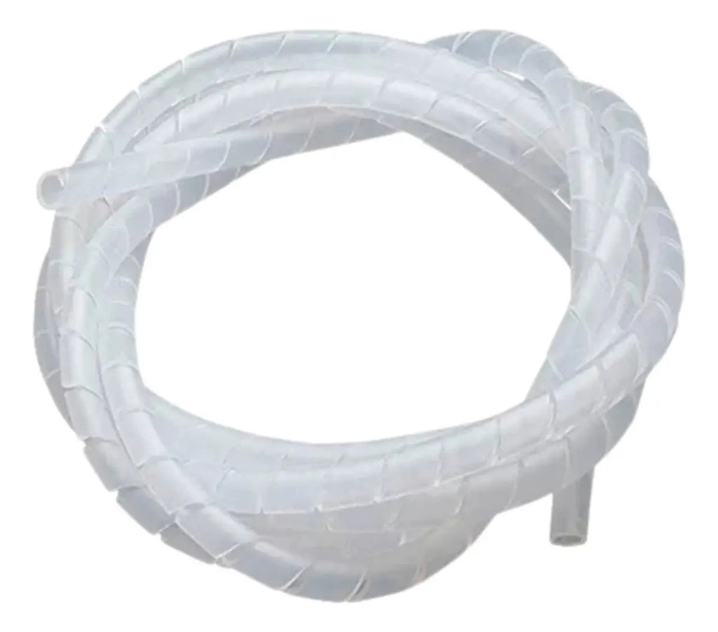 Funda Espiral Ordena Cable Plástica Blanca 10mm 10mts Blanco