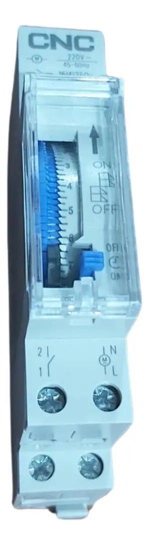 Timer Analógico Cnc Sul180a 16a 220v Programable 15min A 24hrs Riel Din