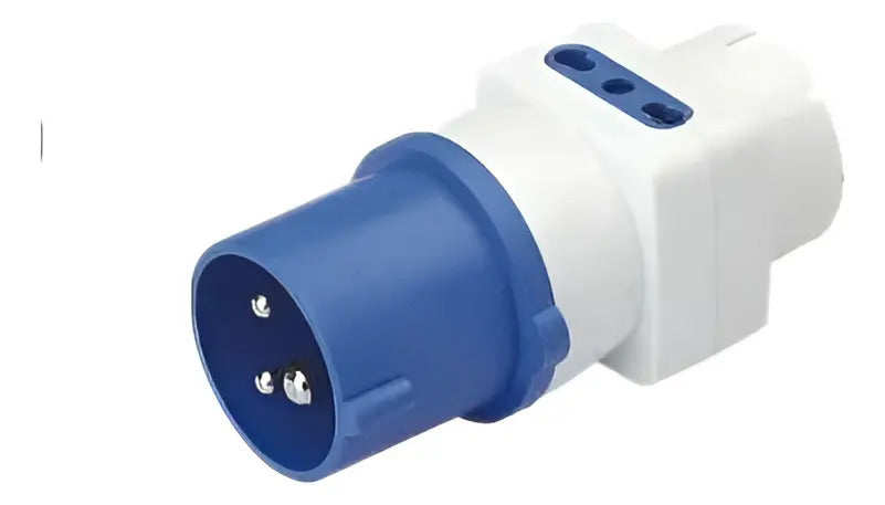 Enchufe Adaptador Industrial A Domiciliario Ip44 2p+t 10/16