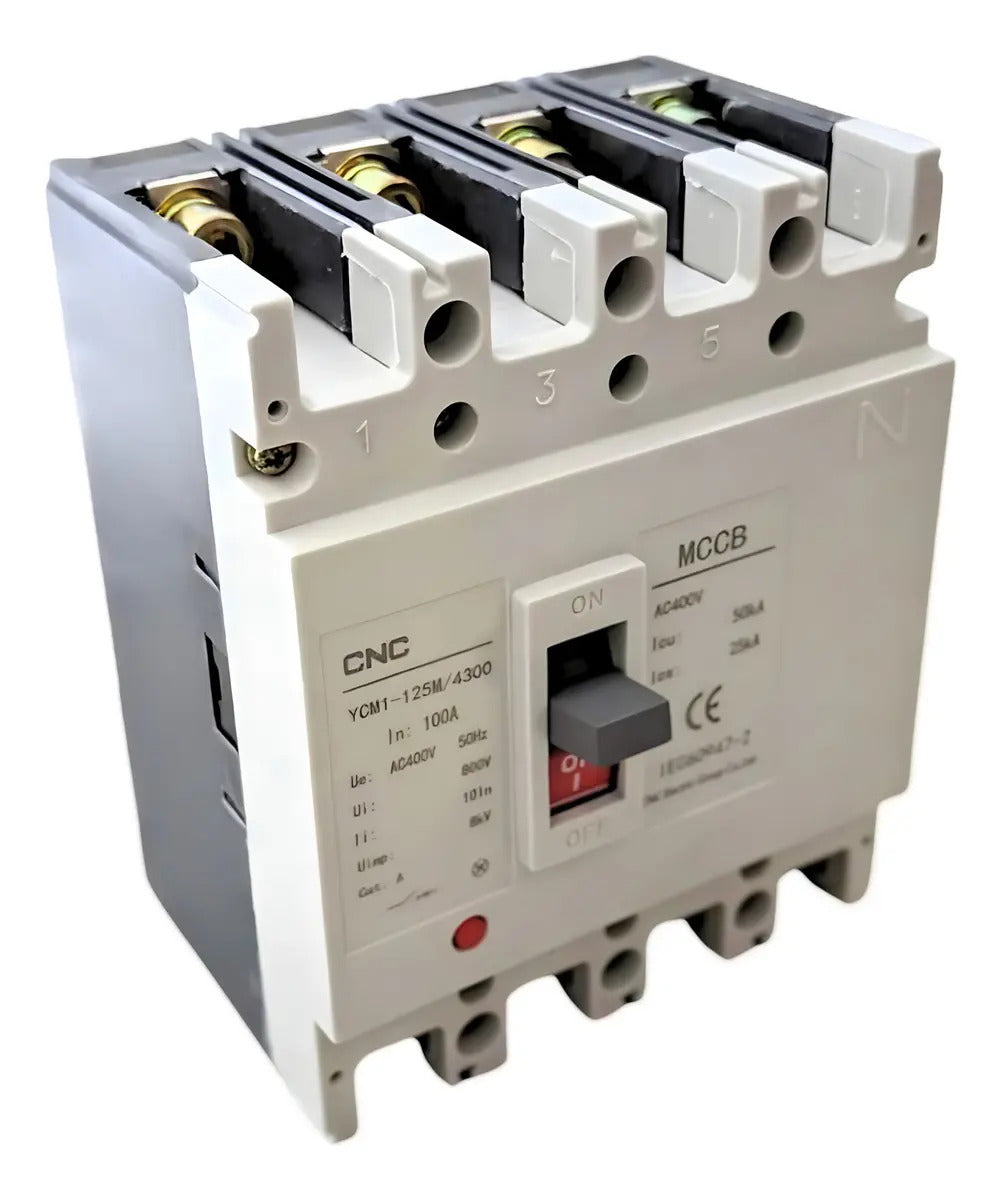 Interruptor Automático Cnc Caja Moldeada 4p 200a 50ka Ycm1-250m 400v