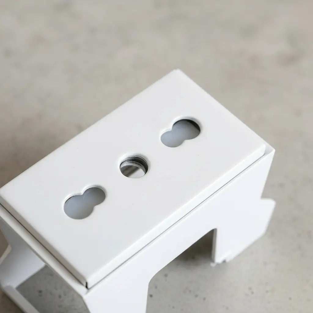 Enchufe Bipaso 10/16a Riel Din Con Soporte Sec Blanco