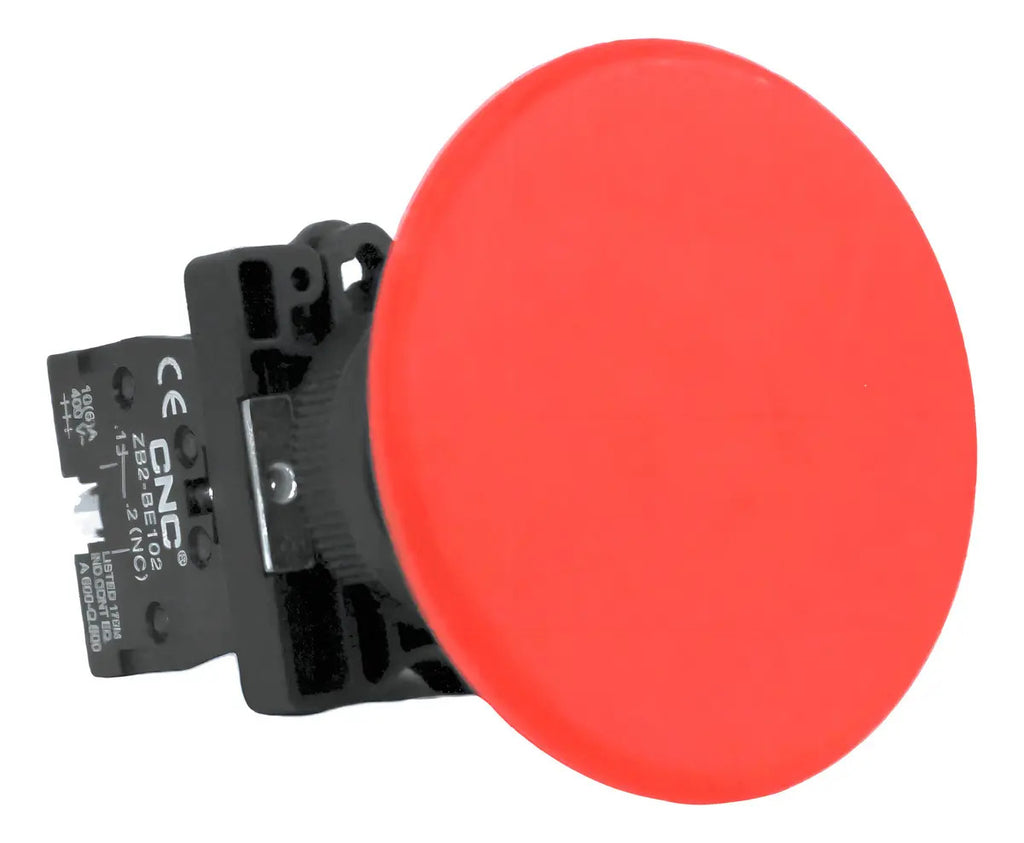 Pulsador Emergencia Cnc Lay5-bc42 Rojo 1nc 10a Ip40 Para Panel 22mm