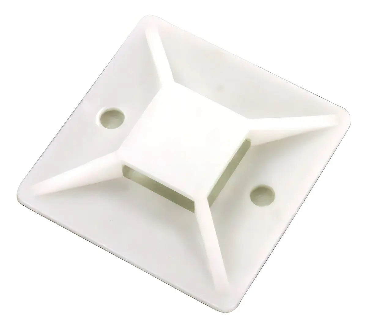 Base Autoadhesiva 20x20 Mm Para Amarra Cable (100 Unidades)