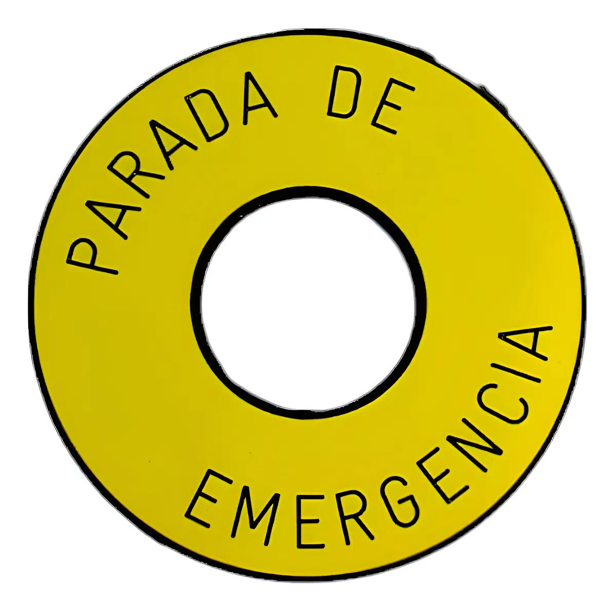 Rotulo Lamicoide Adhesivo Parada De Emergencia Para 22mm