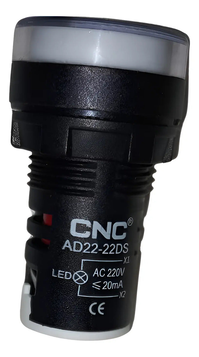 Luz  Piloto Led 22mm Redonda Colores Ip67 220vac  Cnc