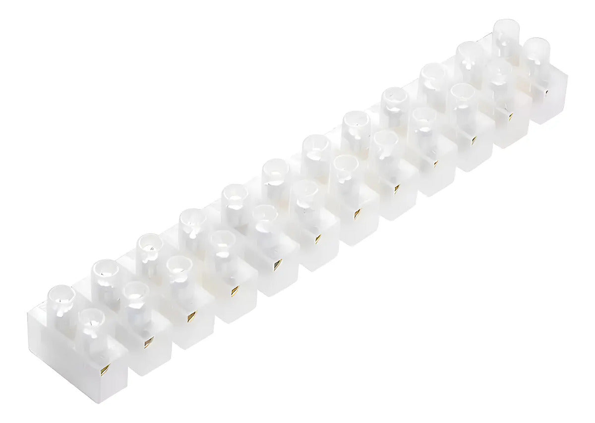 Regleta De Conexión Pvc 10mm2 - 10 Amper Pack 10 Unidades