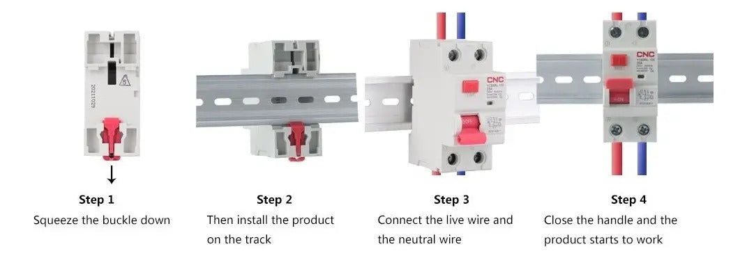 Interruptor Diferencial 25a 2 Polos 30ma Cnc Tensión 400v Riel Din