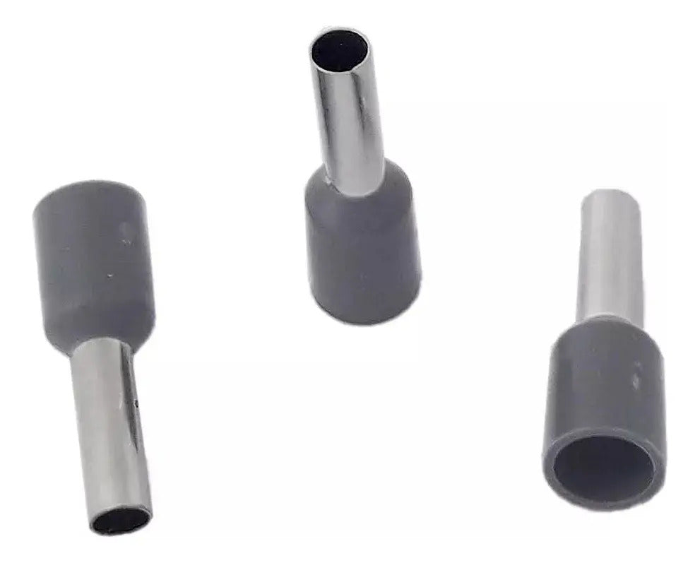 Terminal Ferrul Ferrule 4mm Gris 100und Cable 12 Awg
