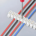 Regleta De Conexión Pvc 12mm2 - 15 Amper Pack 10 Unidades