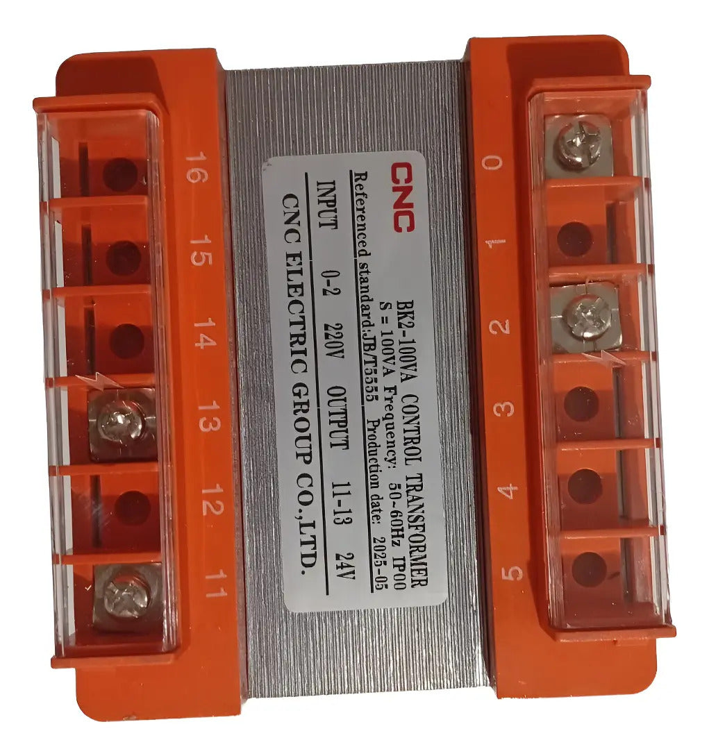 Transformador De Control Prim. 220vac ,sec. 24vac 50hz 100va Naranja