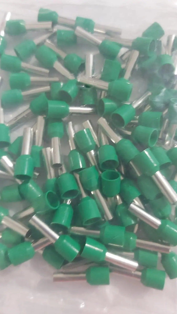 Terminal Ferrul 10 Awg 6mm2 (100 Unidades) Verde