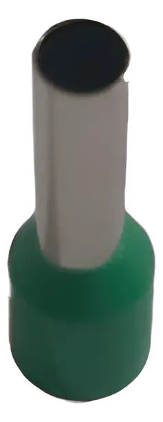 Terminal Ferrul 10 Awg 6mm2 (100 Unidades) Verde