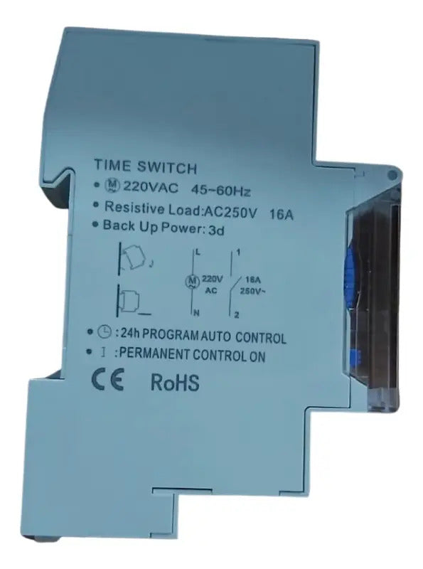 Rele Temporizador Modular Analogo 16a 220v 15min-24hrs