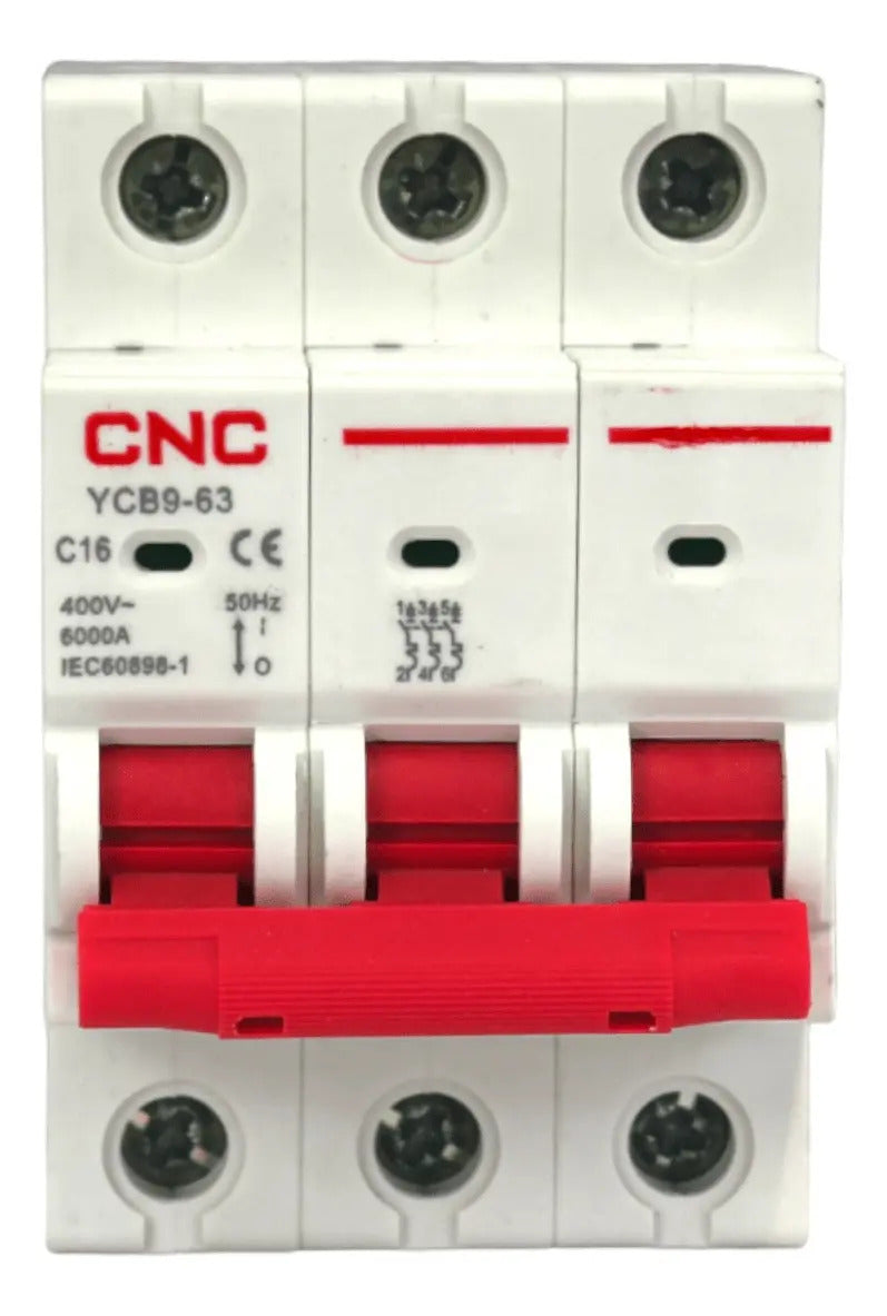 Interruptor Automático Trifasico 3x16a 6k Curva C Cnc