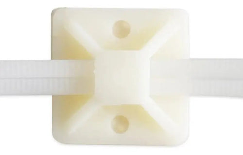 Base Autoadhesiva 25x25mm Para Amarra Cable (100 Unidades)