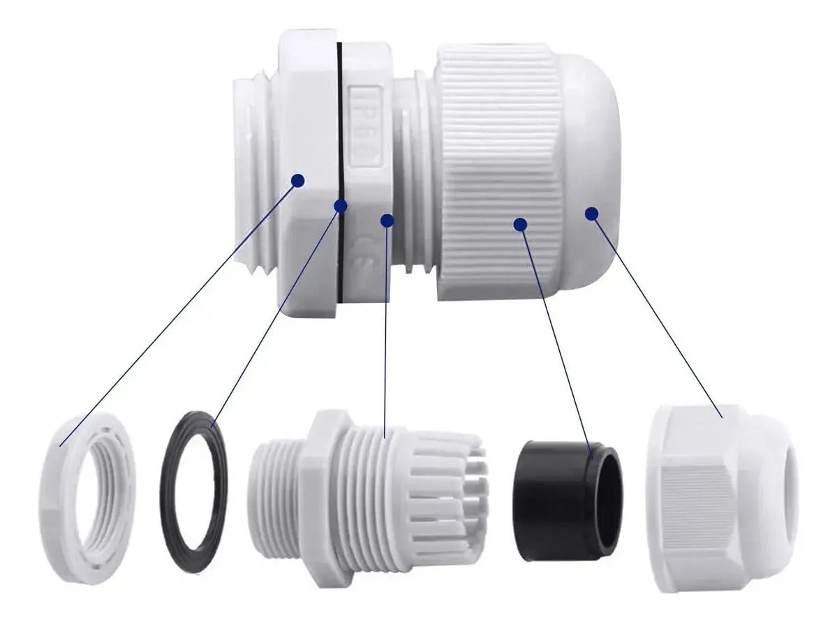 Prensa Estopa Pg-21 Pack 10 Unidades (13mm-18mm) Ip67 Cnc