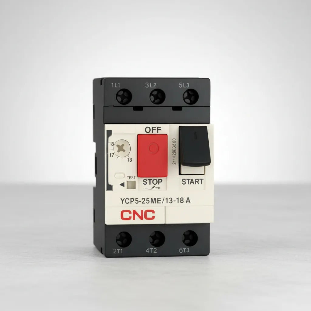 Guardamotor Disyuntor Cnc Ycp5-25me 18a Trifásico 3 Polos 50hz