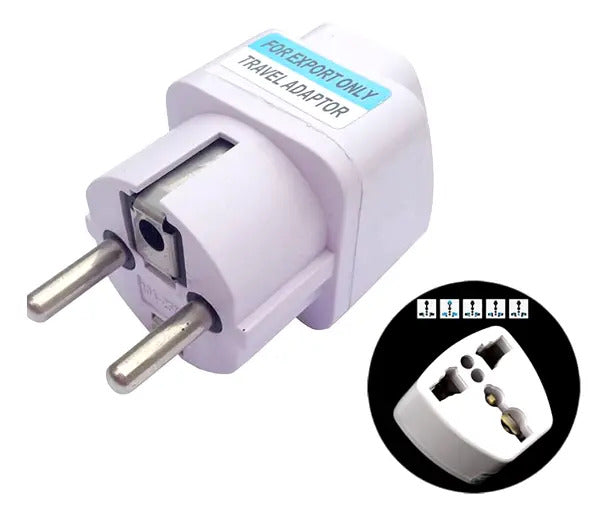 Enchufe Adaptador Schuko Macho Hembra Para Generador