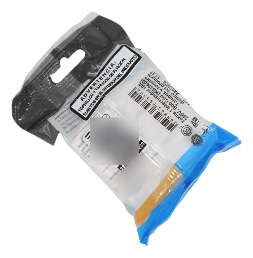 Casquete Interruptor Pulsador Timbre Sobrepuest Tekna Blanco